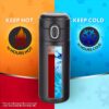 Borosil 300ml Stainless Steel Double Wall Vacuum Insulated Water Bottle with Lid | Leakproof, BPA Free | Black | School, Office, College, Gym | 1 Year Warranty - Image 5