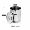Sanskriti Exports Stainless Steel Drum for Food Storage | Large Kitchen Container with Handle for Rice, Flour, Atta | 50 KG Capacity - Image 5