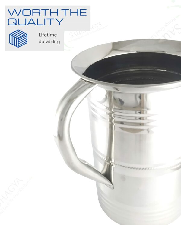 Stainless Steel Water Jug - 1.5 Liter for Kitchen Dining Restaurant Use - Set of 1, Indian Kitchenware by Sanskriti Exports - Image 6