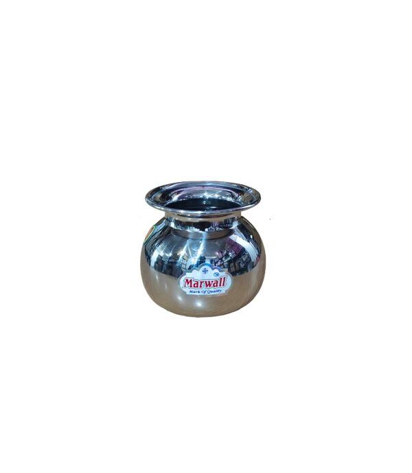 Sanskriti Exports Stainless Steel Pooja/Multipurpose Lota-150ml (Round)