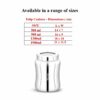 Maxima Stainless Steel Canister Set of 4 - Elegant Tulip Design for Tea, Coffee, and Spices with Lid | Leak Proof Airtight Masala Box (900ml) - Image 5