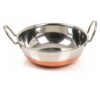 Sanskriti Exports Set of 5 Copper Bottom Stainless Steel Handi Set/Cookware Set with Lid (Capacity : 0 5 LTR, 0 75 LTR, 1 LTR, 1 5 LTR, 2 LTR) Cookware Set