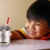 Sanskriti Exports Stainless Steel Glass for Kids | Small Glass Tumbler with Straw Cleaning Brush & Silicon - 150ml Set of 2 pcs