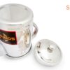 Stainless Steel Tea Pot with Lid, 1 Litre, Flower Laser Print