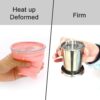 Stainless Steel Collapsible Travel Cup with Lid, Leakproof Foldable Outdoor Camping Drinking Glass, 350 ml