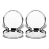 Sanskriti Exports Stainless Steel Dinner Plate | Sanskriti Exports Plate | Thali Apple Shape Set of 4 Plates (Diamm. 27 Cms)