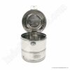 Sanskriti Exports Stainless Steel Dressing Drums with Lid, Set of 4, 6" x 6" for Indian Kitchenware - Image 5