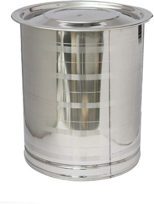 Sanskriti Exports Stainless Steel Corrosion Resistant Drum for Storing Water/Any Item (15 L)