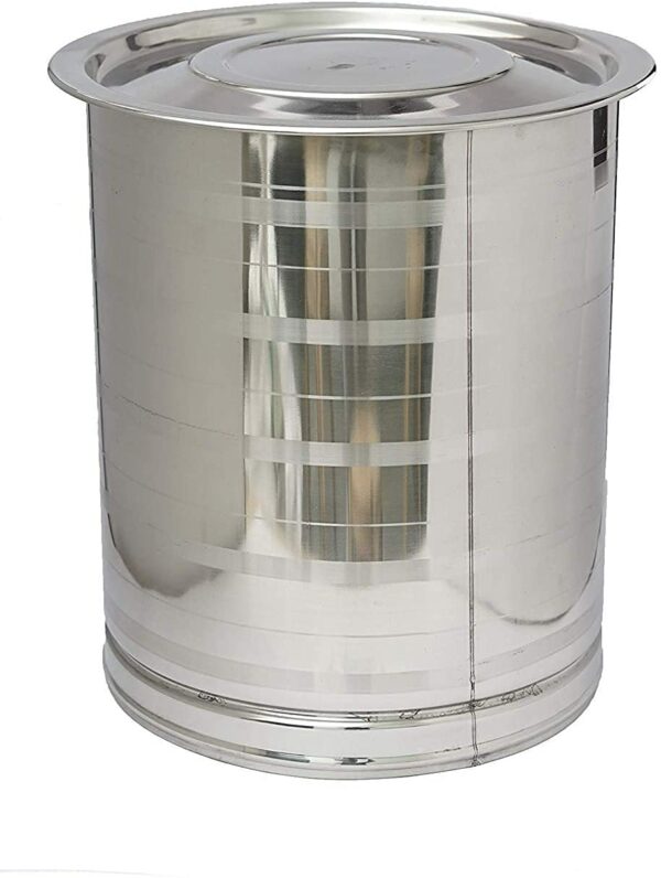 Sanskriti Exports Stainless Steel Corrosion Resistant Drum for Storing Water/Any Item (15 L)