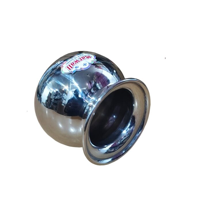 Sanskriti Exports Stainless Steel Pooja/Multipurpose Lota-150ml (Round)