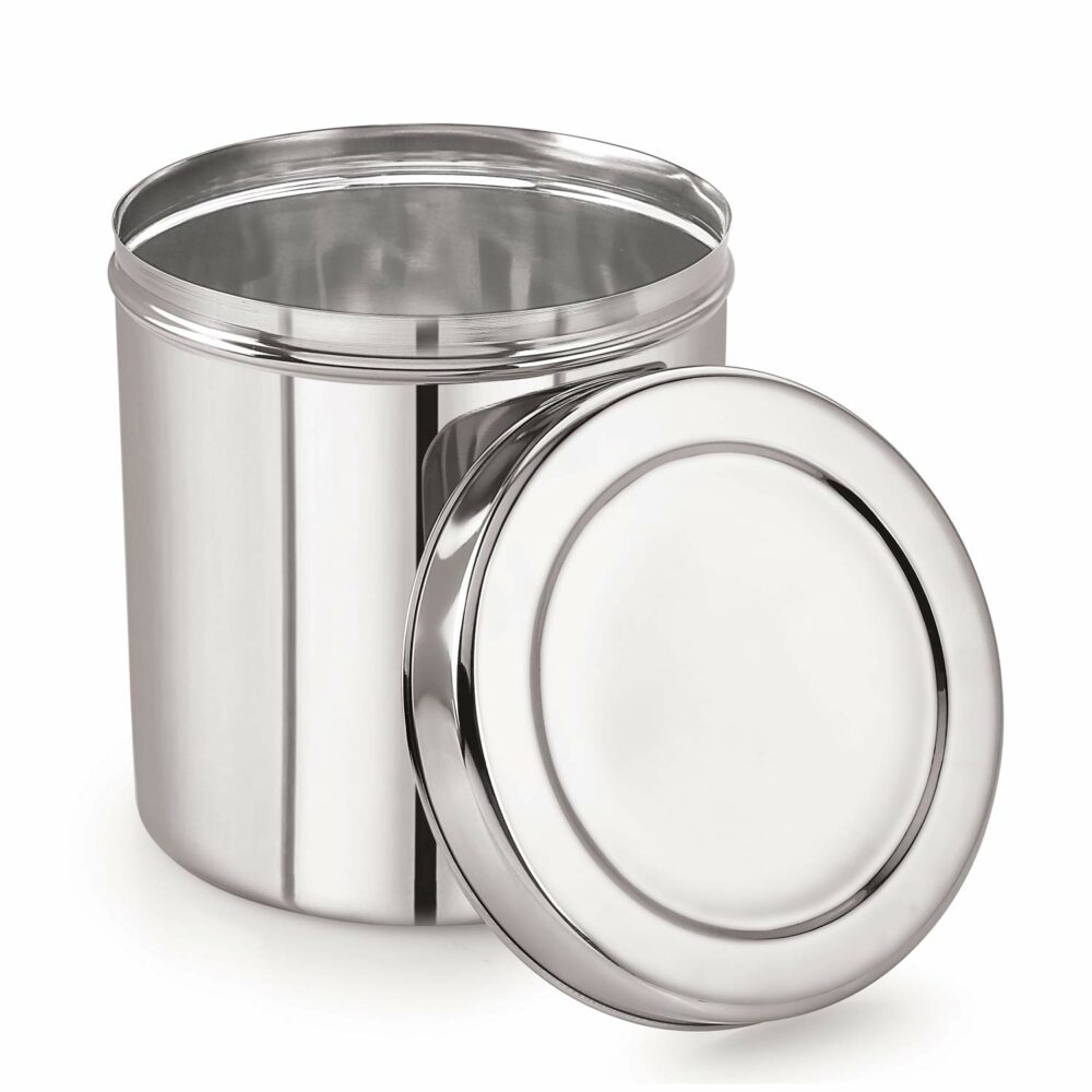 Sanskriti Exports Stainless Steel 22 Gauge Deep Dabba - 2600 ml, 1 Piece, Silver - Food Storage Container, Ideal for Storing Grains, Snacks, Leftovers, Perfect for Daily Use, Easy to Clean - Image 6