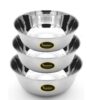 Sanskriti Exports Heavy Gauge Stainless Steel Solid Mixing/Serving Bowl (2 Liter and 3 Liter or 4 Liter)