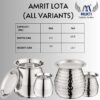 Stainless Steel Food Storage Set - Thali Set of 4 - Masala Box with Lid - Indian Kitchenware for Storing and Serving