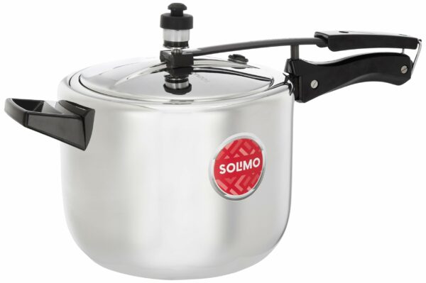 Sanskriti Exports Sleek Stainless Steel Induction Bottom Pressure Cooker - 5 Liter (Inner Lid)