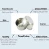 Stainless Steel Mini Bowls with Lid, 30ml, Set of 6, Indian Kitchenware for Chutney or Snacks