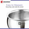 Tri-Ply Stainless Steel 20 cm Rice Handi with Lid - Induction & Gas Stove Friendly - Silver - Image 3