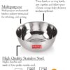 Sanskriti Exports Stainless Steel Bowl Vati Set for Indian Kitchen | Masala Box with Lid, Set of 4 - Image 3