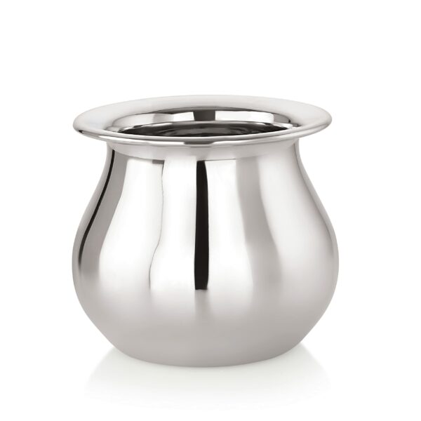 Sanskriti Exports Stainless Steel Heavy Lota | Mango Lota, 625ml | Durable & Rust-Resistant | Water Pot for Home & Puja | 1 Piece, Silver