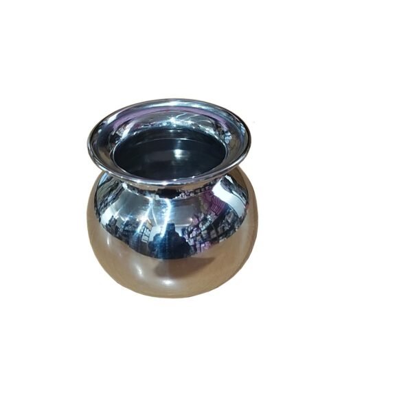 Sanskriti Exports Stainless Steel Pooja/Multipurpose Lota-150ml (Round)