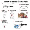 Hawkins 1.5 Litre Stainless Steel Contura Pressure Cooker, Inner Lid Induction Baby Cooker, Silver (SSC15)