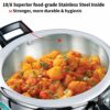 Hawkins 3.5 Litre Triply Stainless Steel Pressure Cooker with Inner Lid, Silver - Indian Kitchenware - Image 5