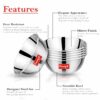 Sanskriti Exports 6 Pieces Stainless Steel Big Size Bowl/Wati/Katori Heavy Gauge with Mirror Finish, 10.2 cm Dia, Set of 6, 220 ml Each, Silver