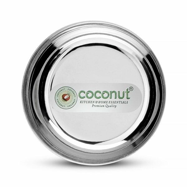 Stainless Steel ? Sada Bowl/Vati/Katori C35 ? Set of 6, 100 ML Each ? Small Size Serving Bowls for Kitchen ? Ideal for Curd, Raita, Chutney, Dal & Dessert ? Durable & Rust-Resistant
