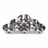 Sanskriti Exports Compact Stainless Steel Chutney & Sauce Bowl Set ? 85ML (Pack of 6) | Everyday Essential