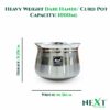 Sanskriti Exports 1000ml Stainless Steel Handi Pot with Lid for Indian Kitchenware and Cooking - Image 2