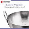 Sanskriti Exports BE Essentials 28 cm Hammered Kadai, 4 2 L Kadhai Without Lid, Thickness 2 2 mm, Food Safe, Sturdy and Durable, Easy to Clean, Gas Stove Compatible, Dishwasher Safe, 5-Year Warranty
