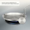 Sanskriti Exports Triply Stainless Steel Tawa 28 cm Diameter with Honeycomb Design (Induction Friendly)