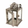Stainless Steel Wall Mounted Oil Lamp with Glass Cover, Hanging Diya Lantern Set of 4 for Diwali Pooja - Image 5