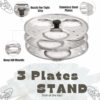 Stainless Steel Idli Stand for 5L+ Cooker - 3 Plates, 9 Cavity Idly Maker Set - Image 5