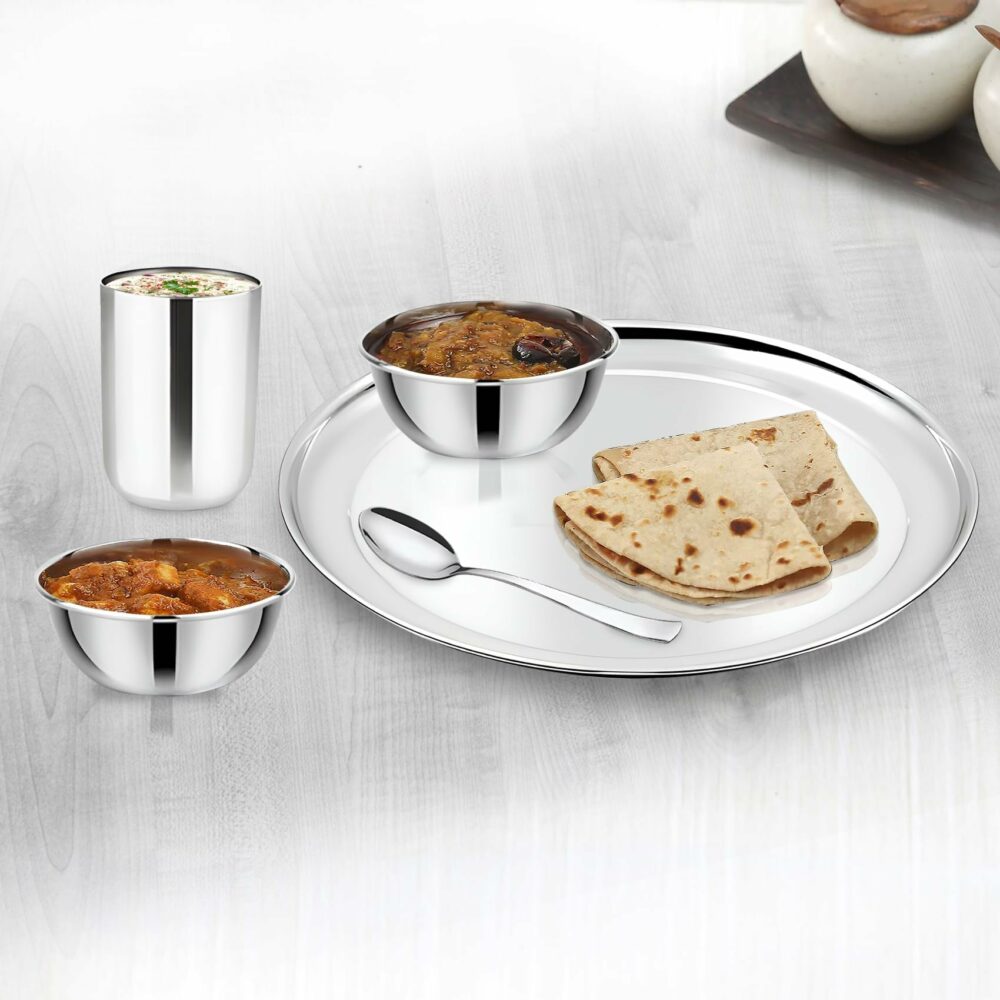Sanskriti Exports 6 Pieces Stainless Steel Big Size Bowl/Wati/Katori Heavy Gauge with Mirror Finish, 10.2 cm Dia, Set of 6, 220 ml Each, Silver - Image 2