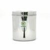 Stainless Steel Storage Containers for Kitchen | Deep Dabba for Storing Tea, Coffee and Pulses | Multipurpose Canisters Ubha Dabba | Set of 1 | 3 Litre
