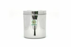 Stainless Steel Storage Containers for Kitchen | Deep Dabba for Storing Tea, Coffee and Pulses | Multipurpose Canisters Ubha Dabba | Set of 1 | 3 Litre