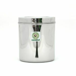 Stainless Steel Storage Containers for Kitchen | Deep Dabba for Storing Tea, Coffee and Pulses | Multipurpose Canisters Ubha Dabba | Set of 1 | 3 Litre