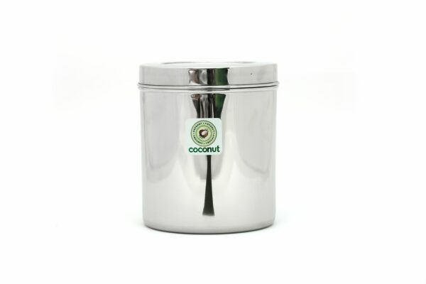 Stainless Steel Storage Containers for Kitchen | Deep Dabba for Storing Tea, Coffee and Pulses | Multipurpose Canisters Ubha Dabba | Set of 1 | 3 Litre