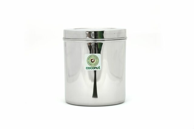 Stainless Steel Storage Containers for Kitchen | Deep Dabba for Storing Tea, Coffee and Pulses | Multipurpose Canisters Ubha Dabba | Set of 1 | 3 Litre