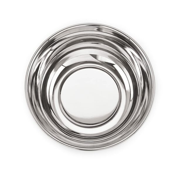 Sanskriti Exports Stainless Steel 5, 22 Gauge Lazer Etching 150 ml Vati, Dinner Bowl Katori Serving Vati, Durable Quality, Elegant, Perfect for Serving Snacks, Desserts, and Condiments, Silver