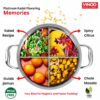 Triply Stainless Steel Extra Deep Kadai with Lid, 3.2L Capacity, 24cm Diameter, Silver, Induction & Gas Stove Friendly - Image 4