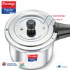 Prestige Svachh Popular Spillage Control Stainless Steel Outer Lid Pressure Cooker,1 5 Liter(Silver)