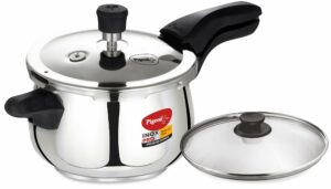 Pigeon by Stovekraft Inox Pro Stainless Steel Cooker 3L Outer Lid Cooker-Induction Base Compatible