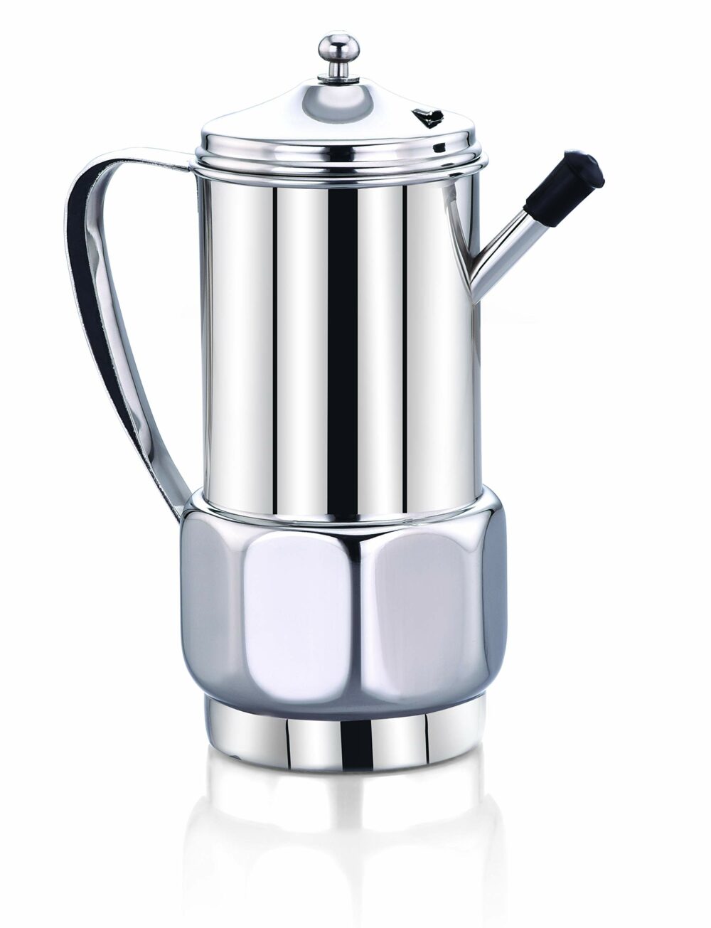 Sanskriti Exports Olive Oil Can Stainless Steel Oil Dispenser Pot Leak Proof Edible Oil Salad Dressing Storage with Lid for Kitchen Cooking Restaurant BBQ (1000)