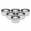 Stainless Steel ? Sada Bowl/Vati/Katori C35 ? Set of 6, 100 ML Each ? Small Size Serving Bowls for Kitchen ? Ideal for Curd, Raita, Chutney, Dal & Dessert ? Durable & Rust-Resistant