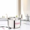 7 Litre Stainless Steel Deep Pot with Lid for Cooking and Kitchen Use