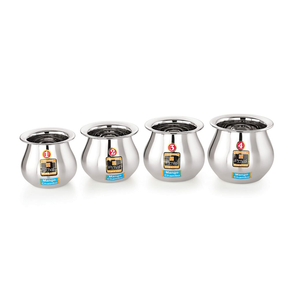 Sanskriti Exports Stainless Steel Heavy Lota | Mango Lota, 625ml | Durable & Rust-Resistant | Water Pot for Home & Puja | 1 Piece, Silver - Image 6