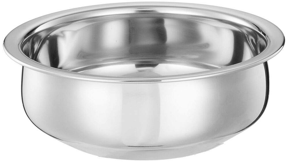 Sanskriti Exports Stainless Steel Handi Set size 15cm,16 cm,19cm,21cm (4 pieces, 750ml, 1100ml, 1500ml and 1900ml) - Image 2