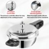 Vinod 2 Litre Stainless Steel Pressure Cooker with Deep Fry Pan Functionality and Sandwich Bottom for Induction and Gas Stoves, ISI and CE Certified - Silver - Image 6