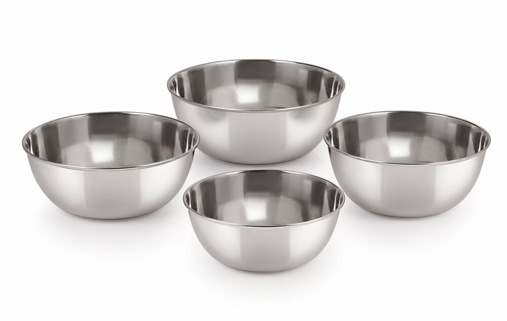 Sanskriti Exports - SPVT504P Stainless Steel 5 24G Prem Vati, 150 ml, Silver, Set of 4